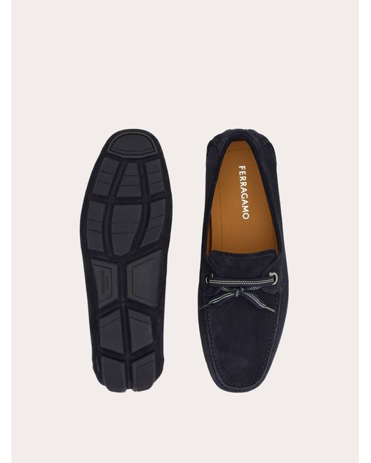 Ferragamo Blue Laced Driver for men