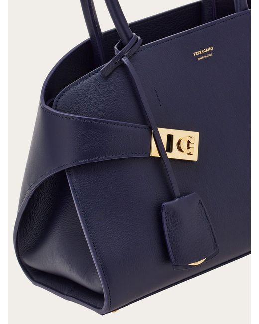 Ferragamo Blue Hug Handbag (M)