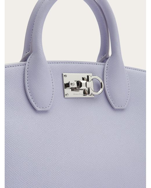 Ferragamo Purple Studio Box Bag (S)