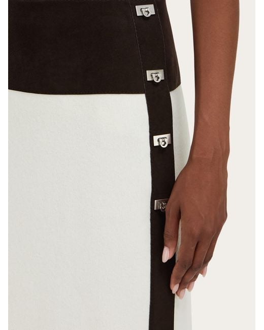 Ferragamo Black Knitted Skirt