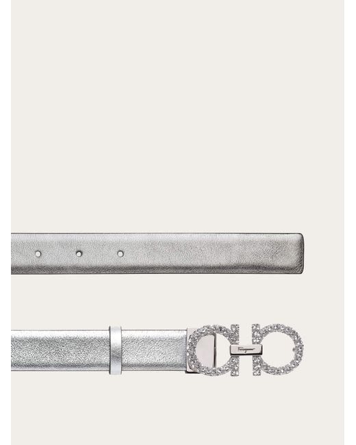 Ferragamo Natural Adjustable Gancini Belt