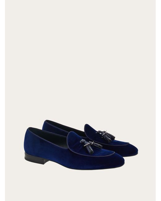 Ferragamo Herren Tassel-Loafer Größe .5 in Blue für Herren