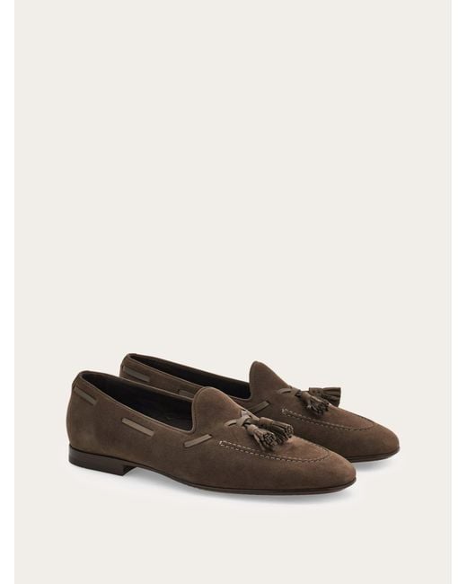 Ferragamo Natural Tassel Loafer for men