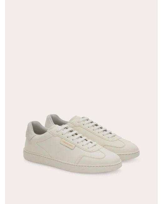 Ferragamo Natural Low-Top Sneaker