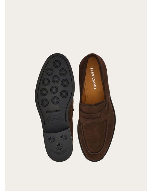 Ferragamo White Penny Loafer for men