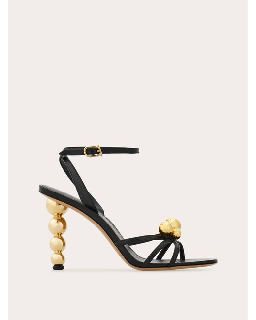 Ferragamo Natural Spherical Heel Sandal