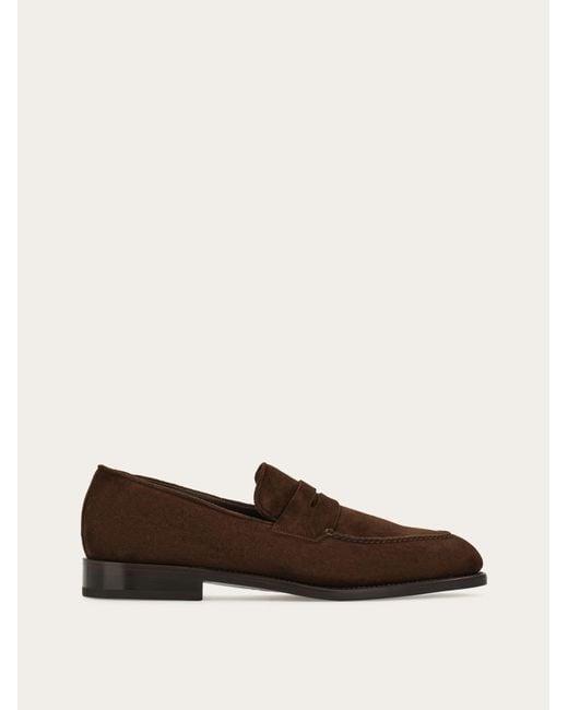 Ferragamo White Tramezza Penny Loafer for men