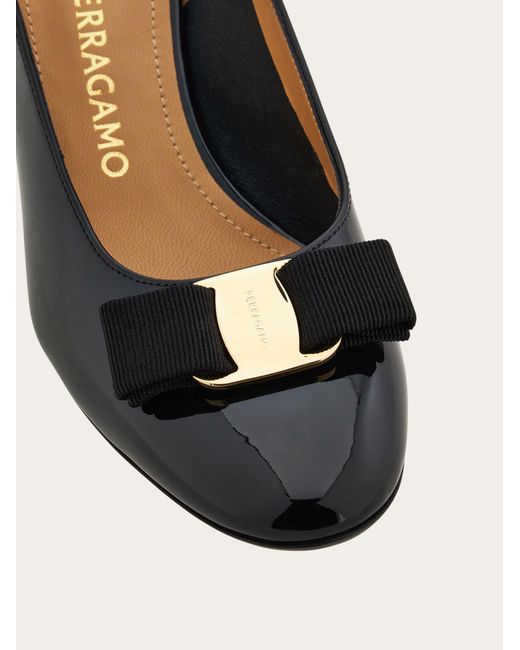 Ferragamo Natural Vara Bow Slingback .5