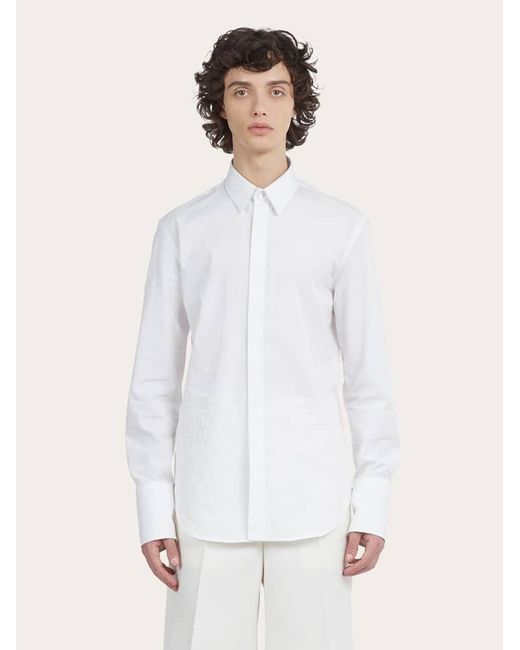 Uomo Camicia di Ferragamo in White da Uomo