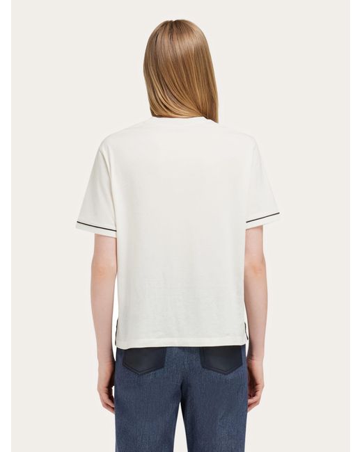 Ferragamo Natural Gancini T-Shirt