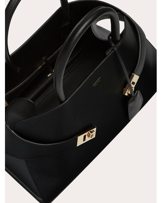 Ferragamo Black Hug Handbag (L)