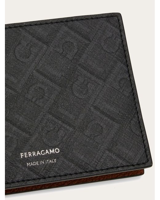 Ferragamo Herren Monogram Brieftasche in Gray für Herren