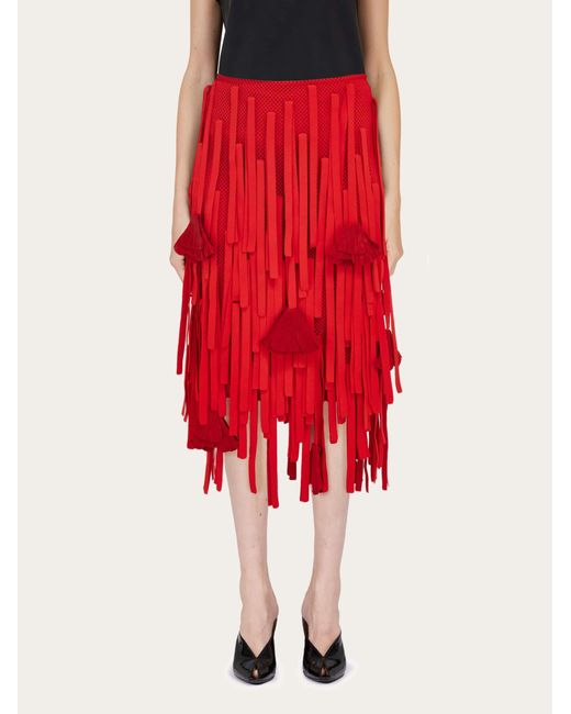 Donna Gonna di Ferragamo in Red