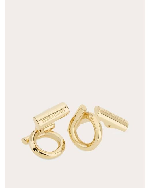 Ferragamo Natural Gancini Cufflinks for men