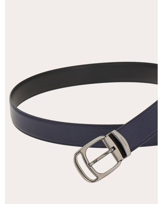Ferragamo Blue Reversible And Adjustable Belt for men