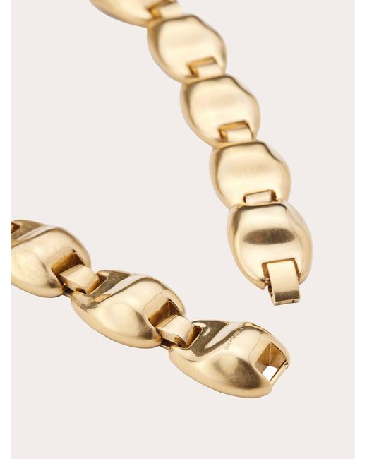 Ferragamo Metallic Women Brass Necklace