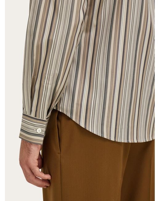 Ferragamo White Monogram Shirt for men