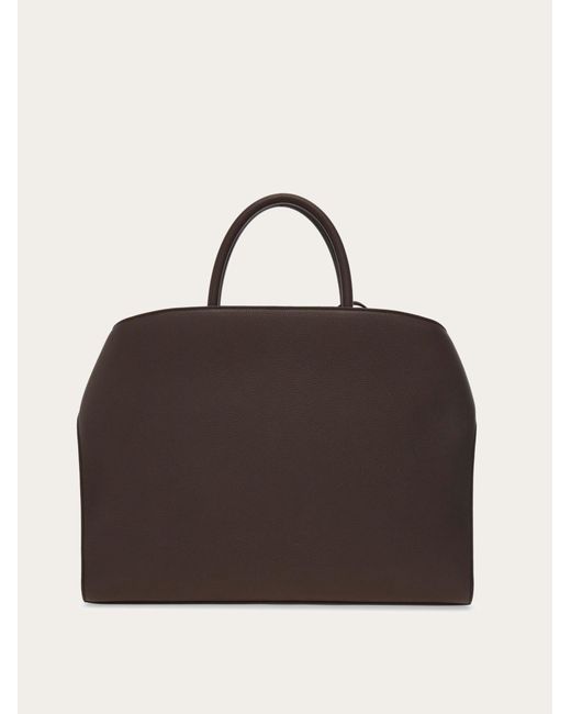 Ferragamo Black Hug Briefcase for men