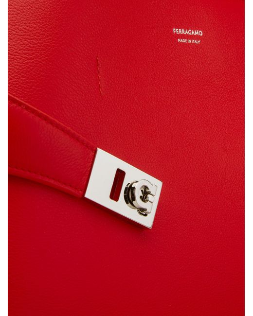 Ferragamo Red Hug Handbag (M)