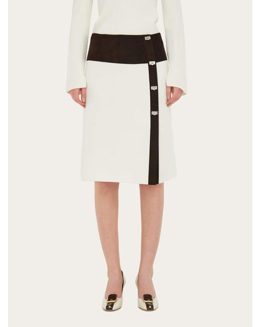 Ferragamo Black Knitted Skirt