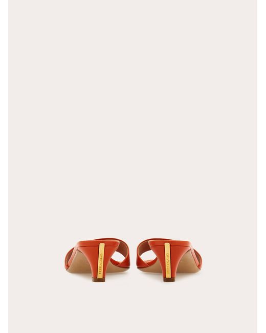 Ferragamo Pink Low Heeled Slide .5