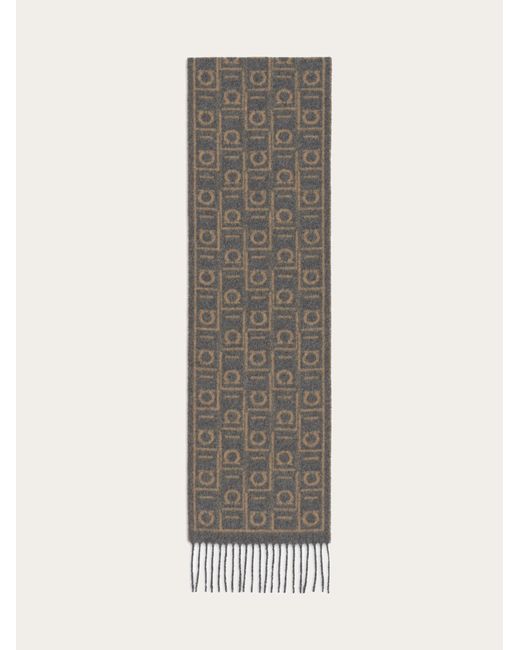 Uomo Sciarpa Monogram di Ferragamo in Multicolor da Uomo