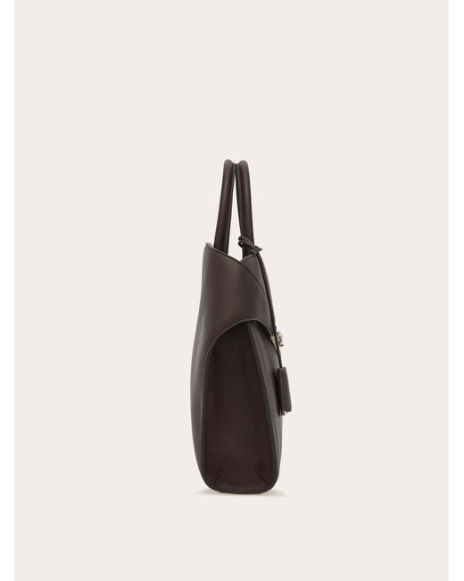 Ferragamo Black Hug Briefcase for men