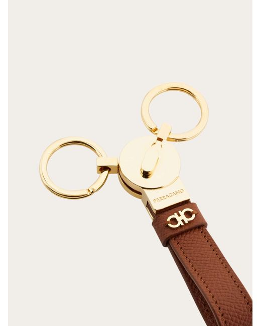 Ferragamo Natural Gancini Key Holder for men
