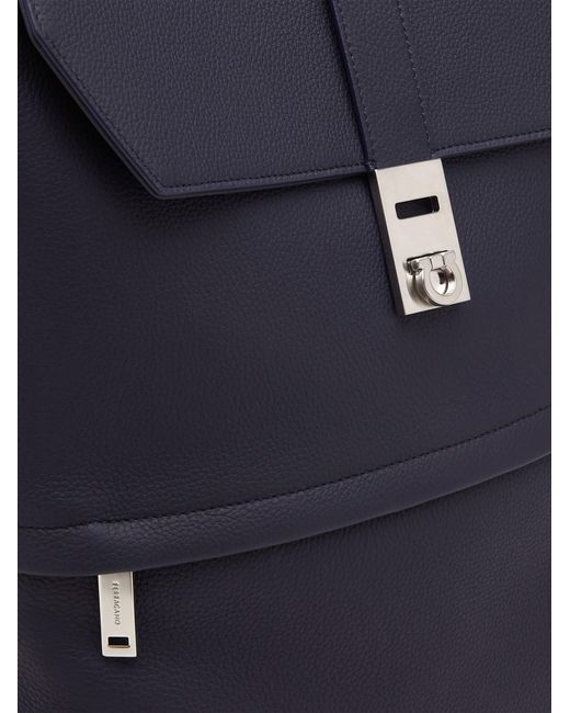 Hommes Sac À Dos Avec Boucle Gancini Bleu Ferragamo pour homme en coloris Blue