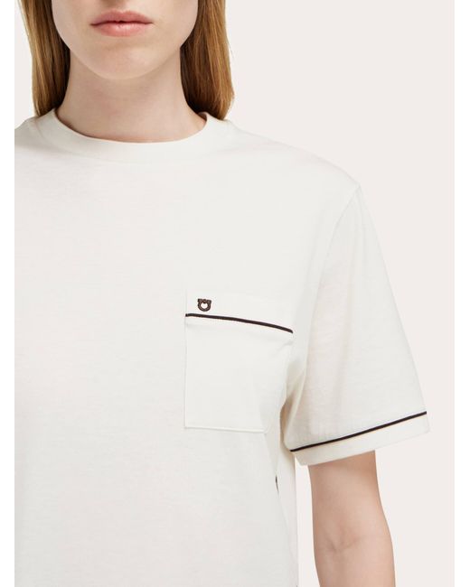 Ferragamo Natural Gancini T-Shirt