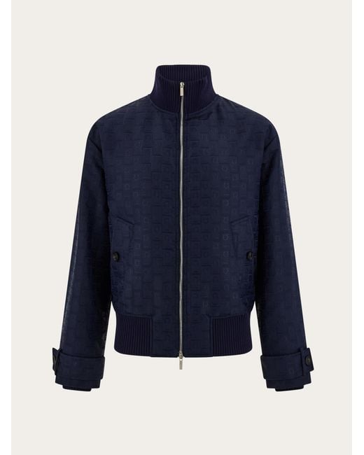 Ferragamo Blue Blouson for men