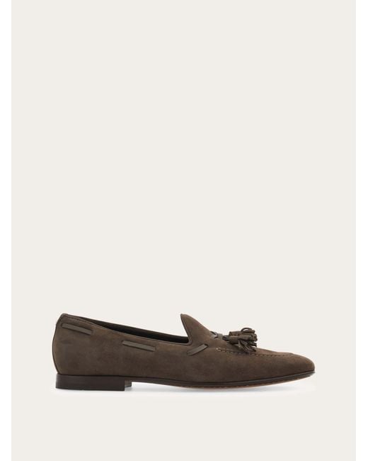 Ferragamo Natural Tassel Loafer for men