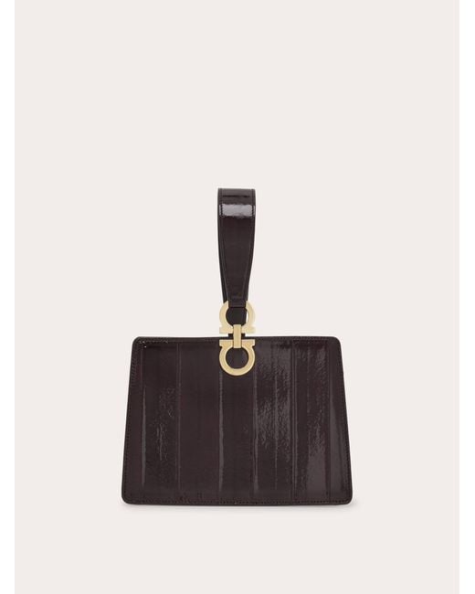 Ferragamo Brown Mini Clutch
