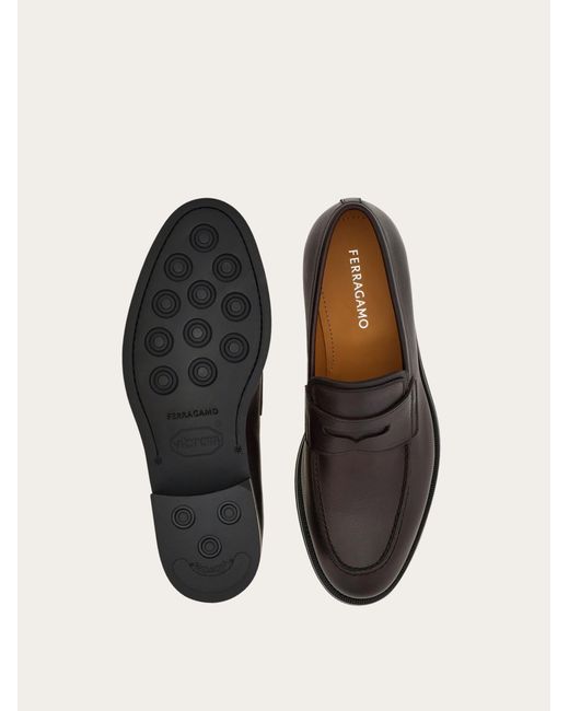 Ferragamo White Penny Loafer for men
