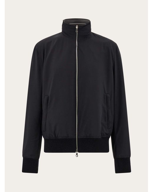 Ferragamo Black Reversible Nappa Blouson for men