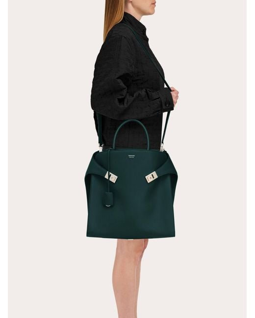 Ferragamo Green Hug Tote Bag for men