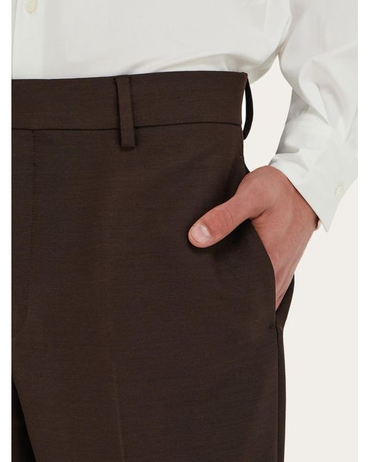Ferragamo Brown Tailored Trouser for men