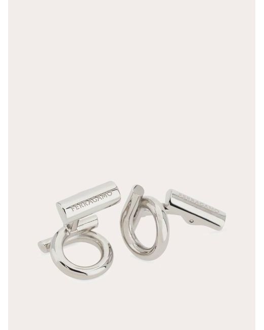 Ferragamo Natural Gancini Cufflinks for men