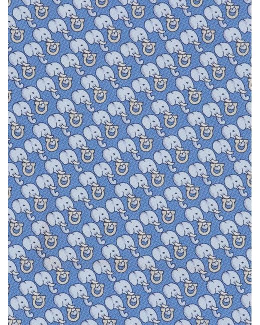 Uomo Cravatta di Ferragamo in Blue da Uomo