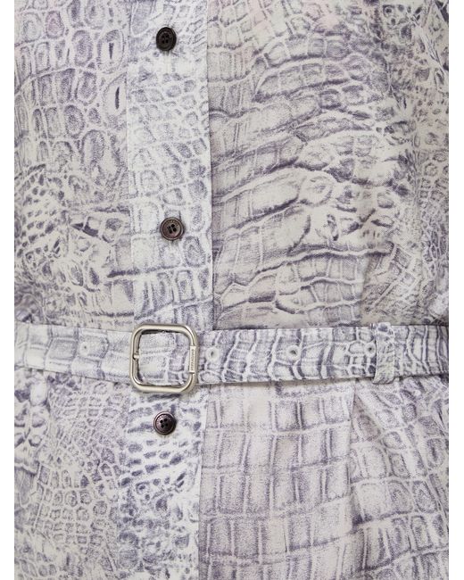 Ferragamo White Shirt Dress