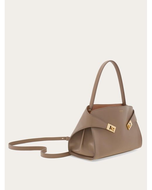 Ferragamo Natural Hug Soft Shoulder Bag (M)