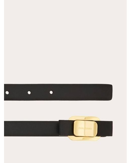 Ferragamo Natural New Vara Plate Belt