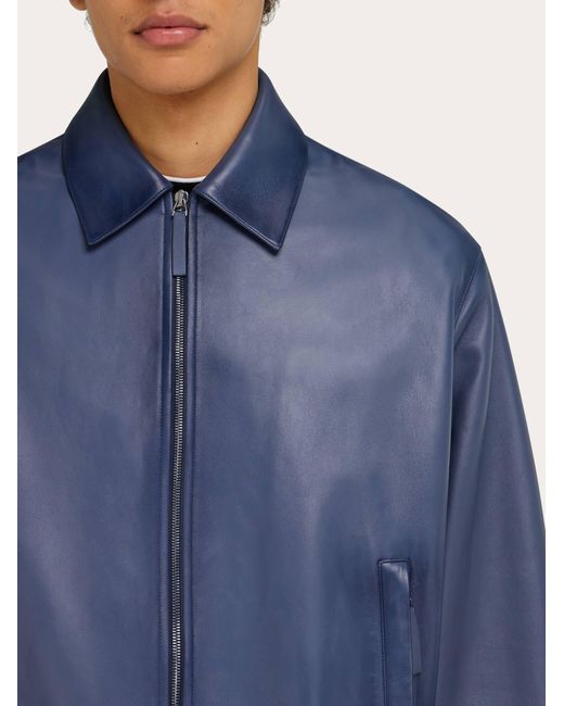 Ferragamo Herren Nappa-Blouson in Blue für Herren