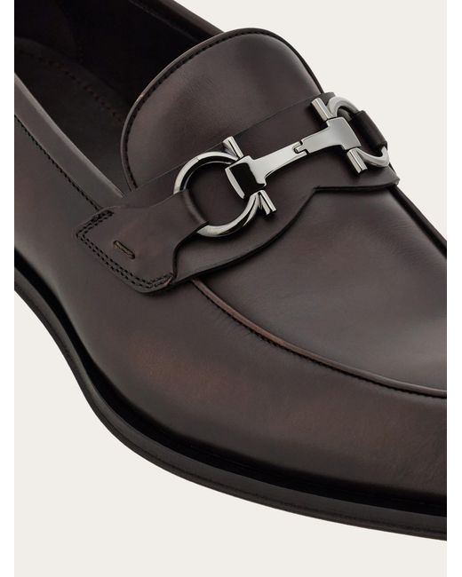 Ferragamo White Loafer With Gancini Buckle .5 for men