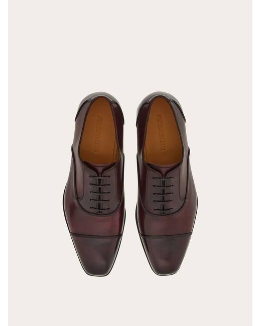 Ferragamo Herren Tramezza Captoe-Oxford-Schuh in Brown für Herren