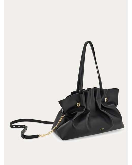 Donna Soft-Bag (L) di Ferragamo in Black