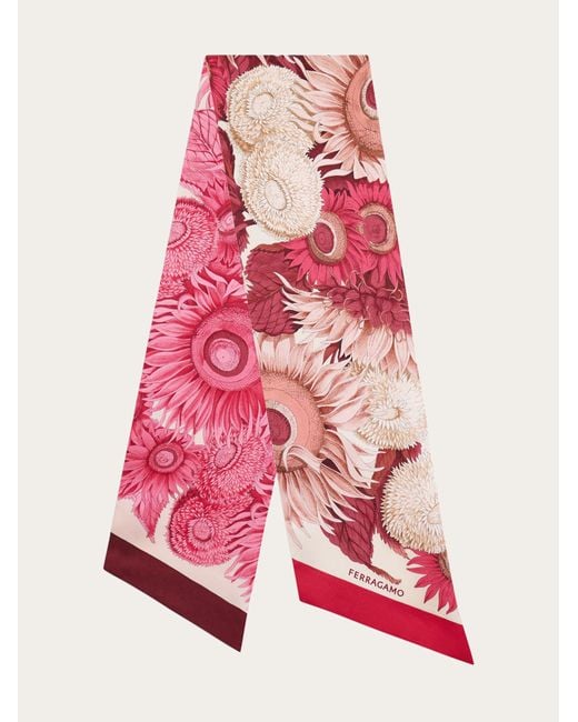 Ferragamo Pink Sunflower Print Bandeau