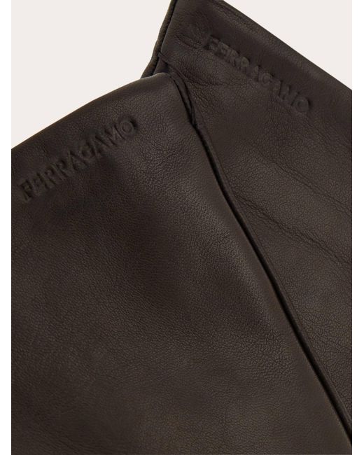 Ferragamo Black Damen Handschuhe Mit Kaschmirfutter