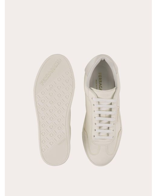 Ferragamo Natural Low-Top Sneaker