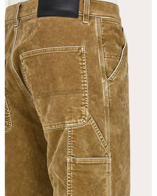 Ferragamo Natural Cargo Trouser for men